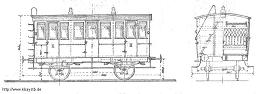 Abteilwagen (Ostbahn) von 1865